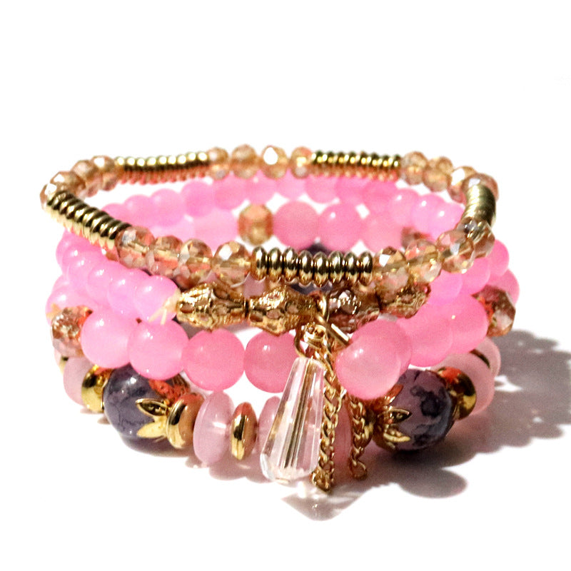 Wholesale Bohemian Crystal Glass Beads Bracelet